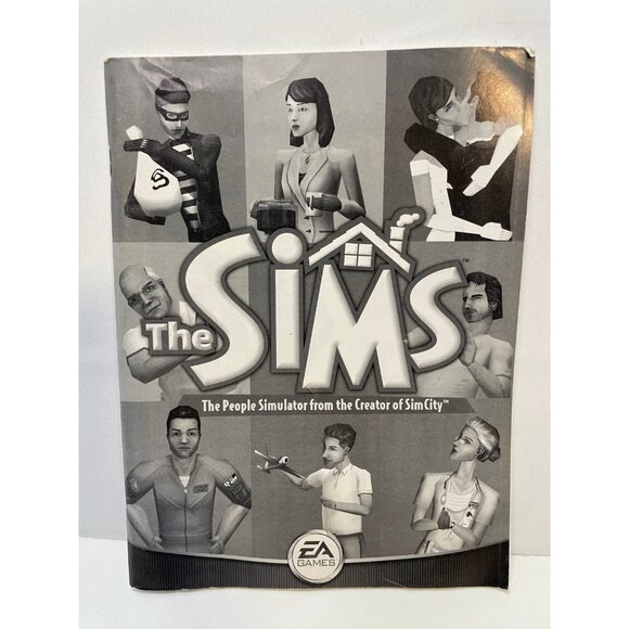 The Sims Simulator computer PC Instruction manual booklet only 2000 EA Game - Picture 1 of 6